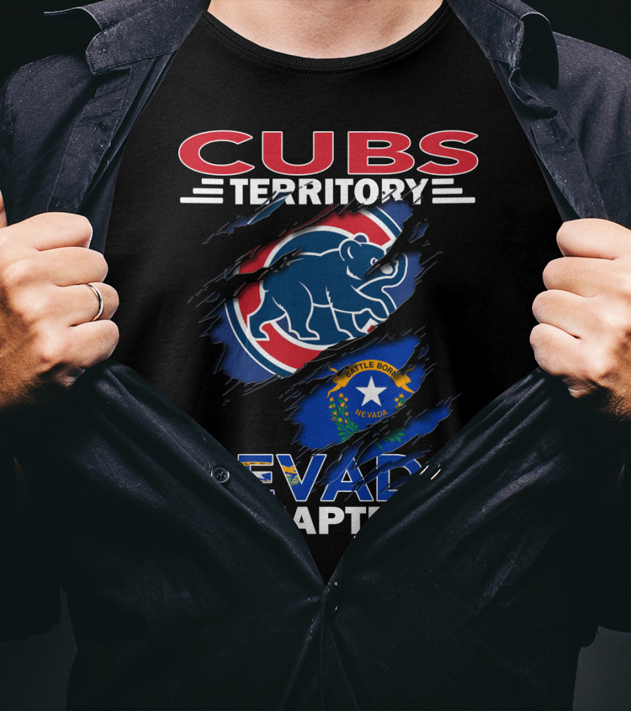 Cubs Territory Nevada Chapter Battle Born Nevada Flag Integration T-Shirt