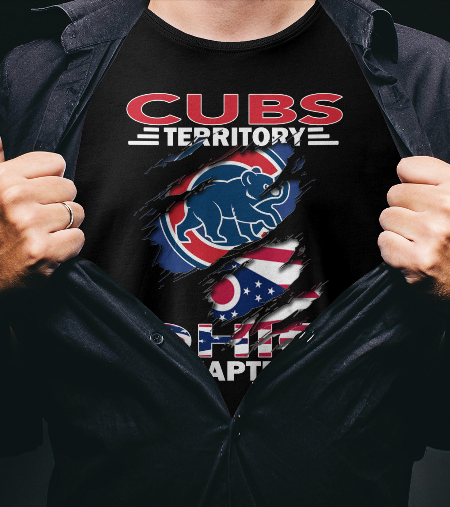 Cubs Territory Ohio Chapter Flag And Bear T-Shirt