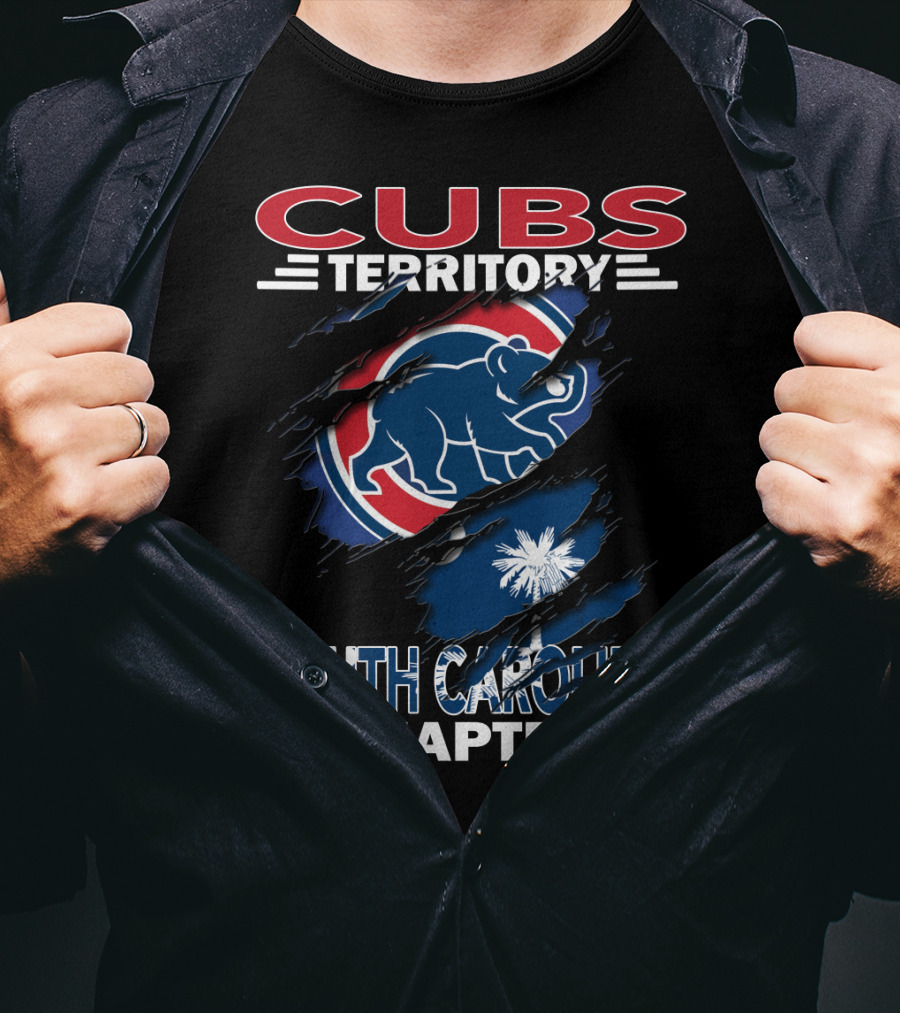 Cubs Territory South Carolina Chapter Cubs Logo South Carolina Flag T-Shirt