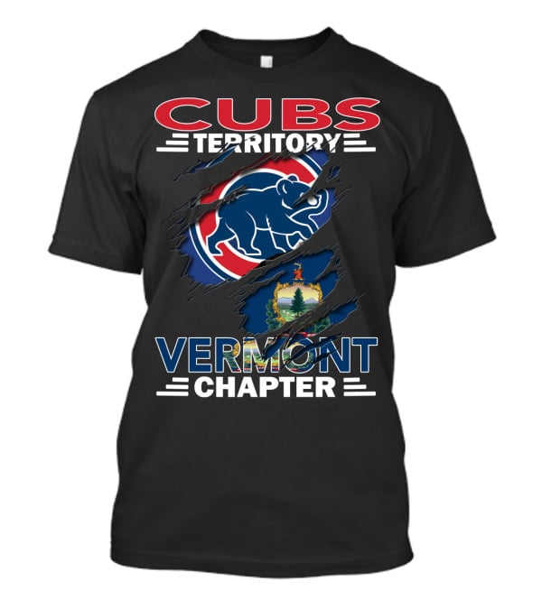 Cubs Territory Vermont Chapter With Bear And Vermont State Flag Elements T-Shirt