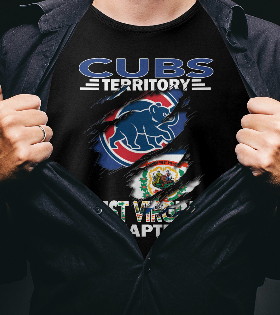 Cubs Territory West Virginia Chapter Flag Bear T-Shirt