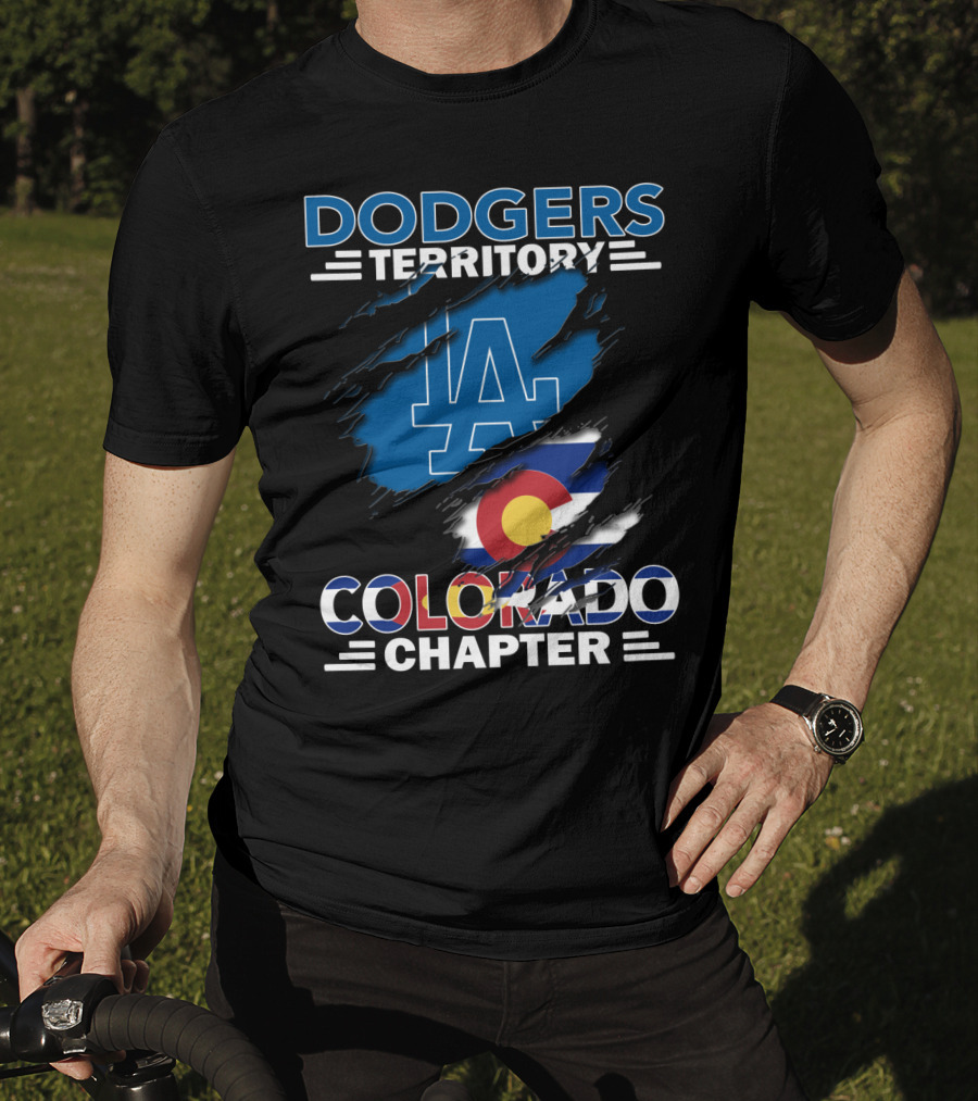 Dodgers Territory LA Logo Colorado Chapter T-Shirt