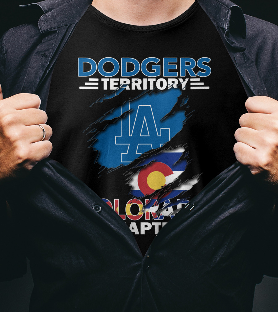 Dodgers Territory LA Logo Colorado Chapter T-Shirt