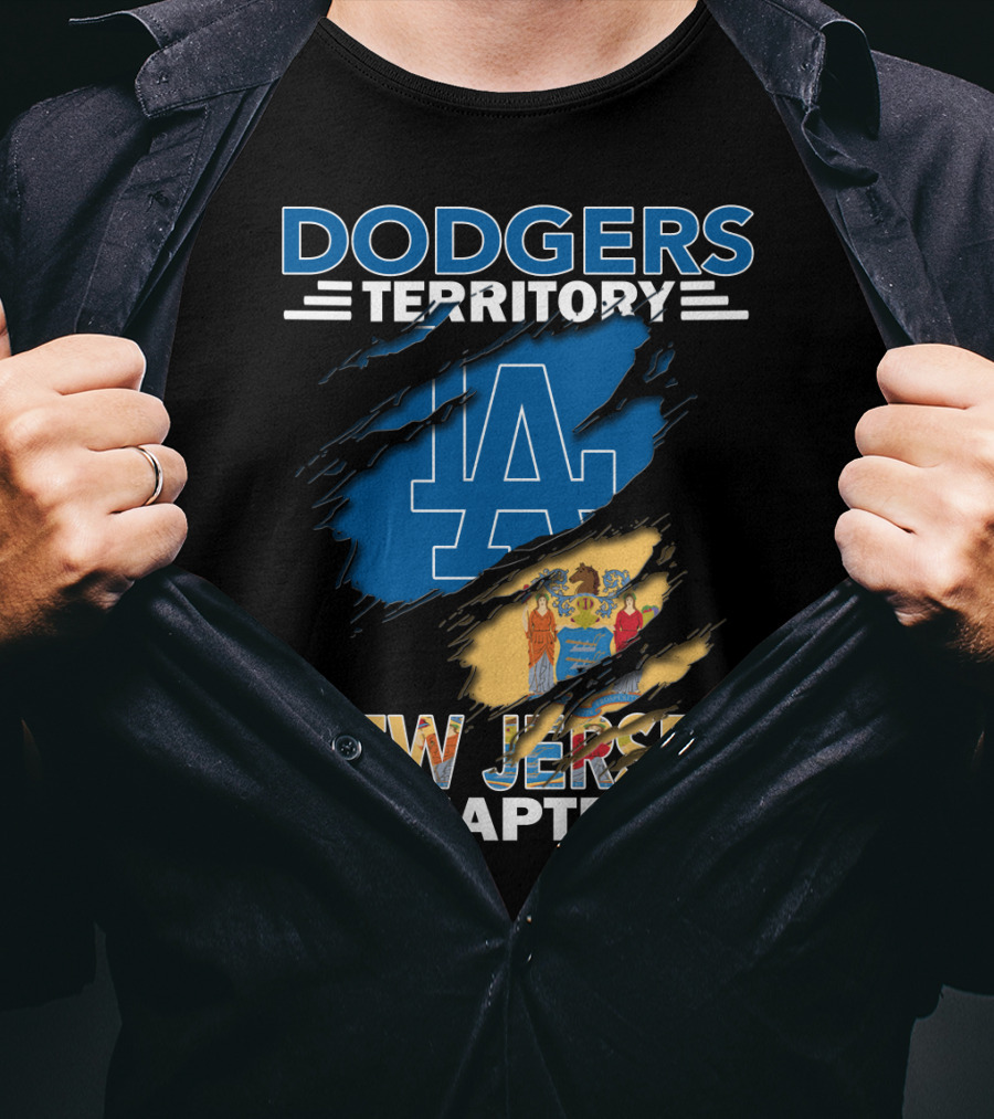 Dodgers Territory LA Logo New Jersey Chapter T-Shirt