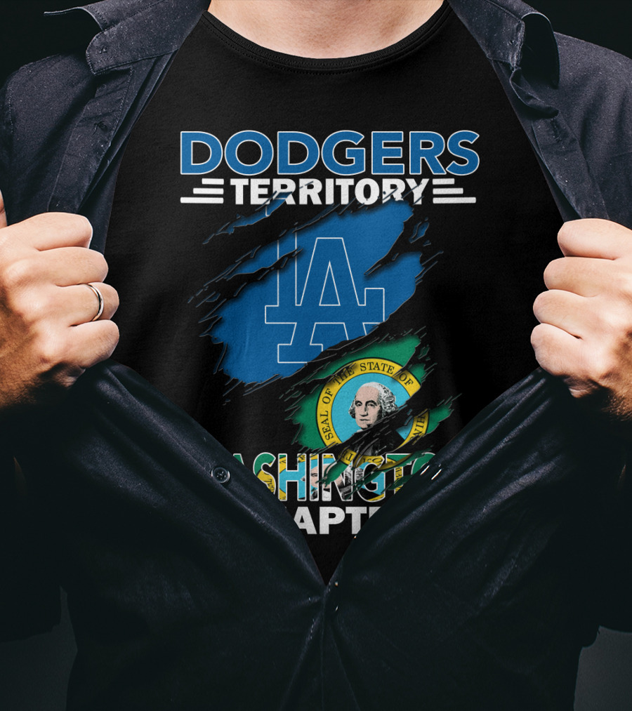 Dodgers LA Territory Washington Chapter Seal Of The State T-Shirt
