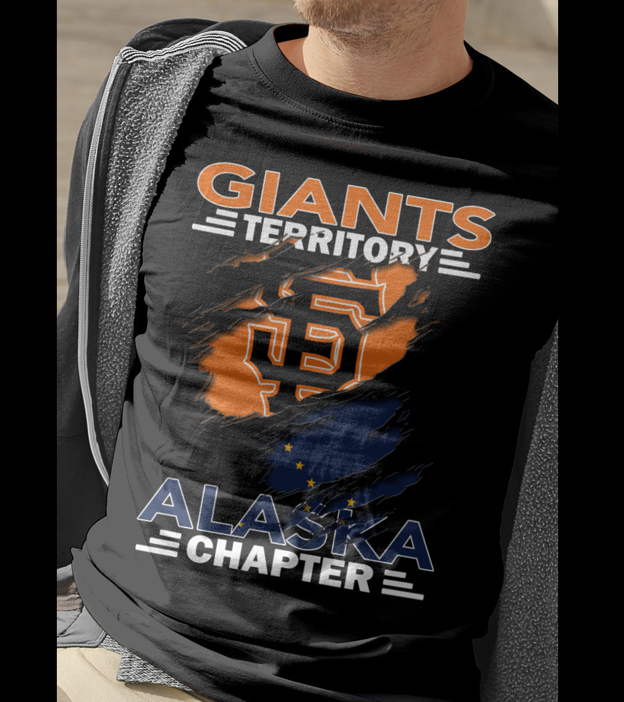 Giants Territory Alaska Chapter San Francisco Giants Logo And Alaska State Flag Elements T-Shirt
