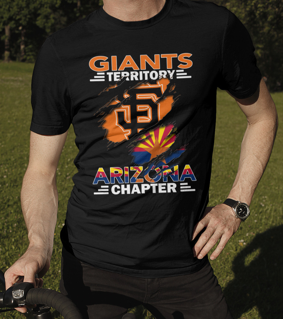 Giants Territory Arizona Chapter San Francisco Logo And Arizona Flag Elements T-Shirt