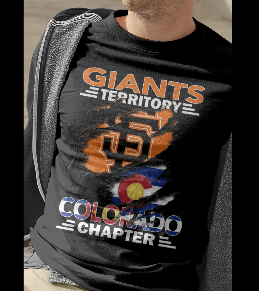 Giants Territory Colorado Chapter San Francisco Giants Colorado Flag T-Shirt