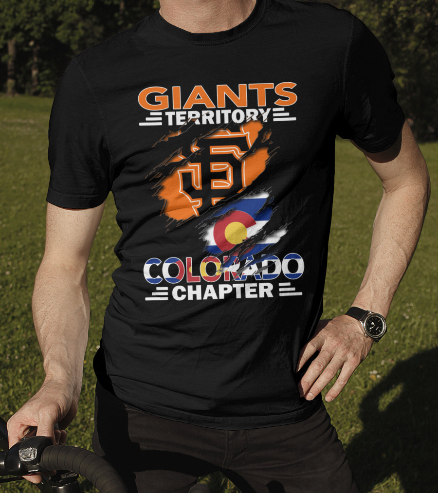 Giants Territory Colorado Chapter San Francisco Giants Colorado Flag T-Shirt