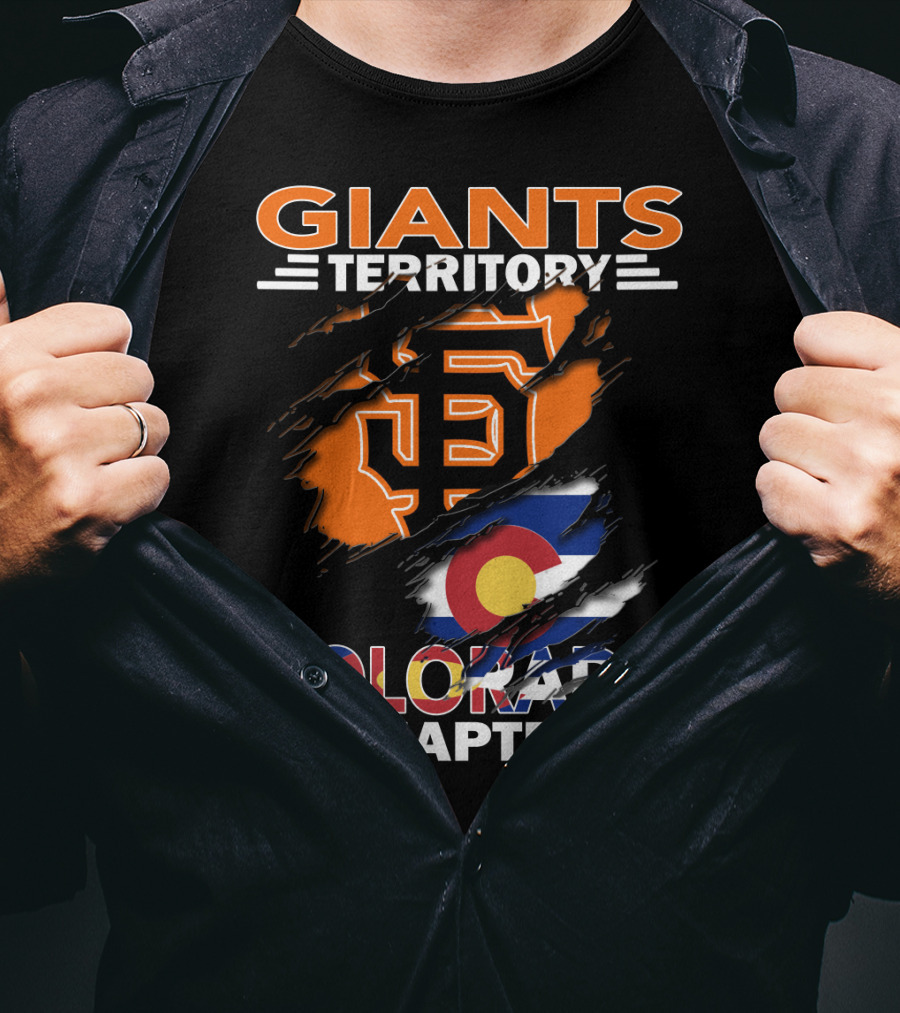Giants Territory Colorado Chapter San Francisco Giants Colorado Flag T-Shirt
