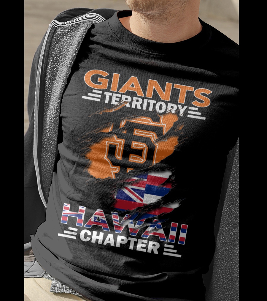 Giants Territory Sf Logo Hawaii Chapter Flag T-Shirt