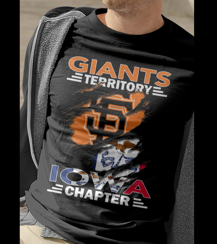 Giants Territory Iowa Chapter San Francisco Giants Fan Group Baseball Community T-Shirt