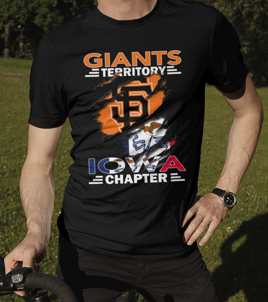 Giants Territory Iowa Chapter San Francisco Giants Fan Group Baseball Community T-Shirt