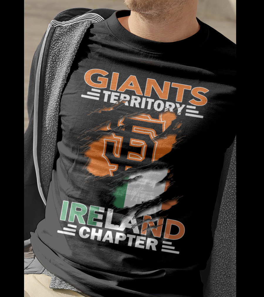 Giants Territory Ireland Chapter Sf Giants Irish Flag T-Shirt