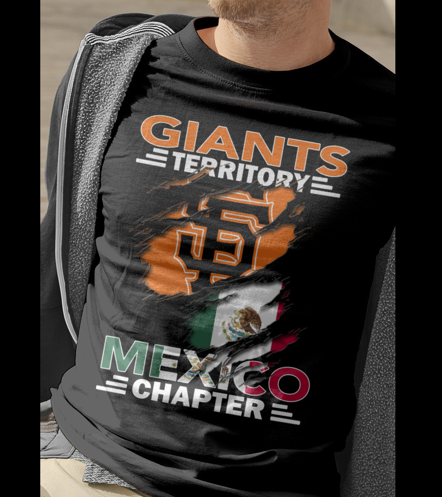 Giants Territory Mexico Chapter San Francisco Giants Logo Mexican Flag T-Shirt