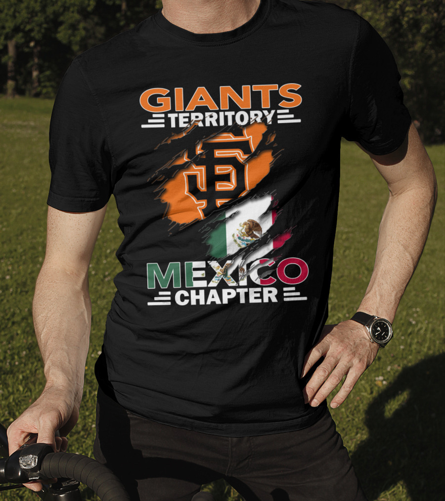 Giants Territory Mexico Chapter San Francisco Giants Logo Mexican Flag T-Shirt