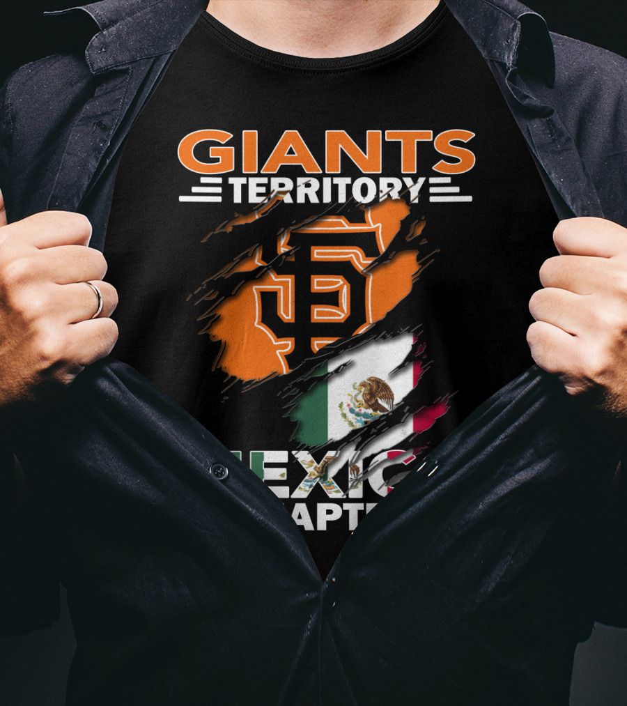 Giants Territory Mexico Chapter San Francisco Giants Logo Mexican Flag T-Shirt