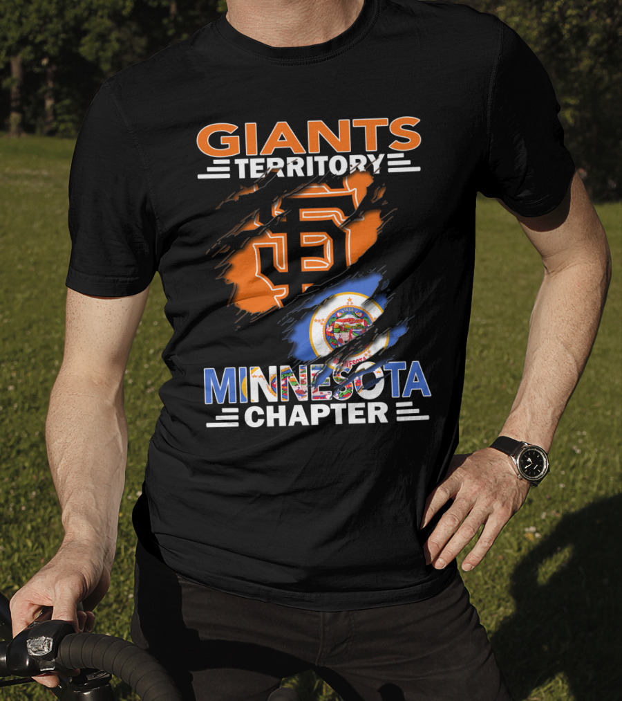 Giants Territory Minnesota Chapter San Francisco Giants Logo Minnesota State Flag T-Shirt