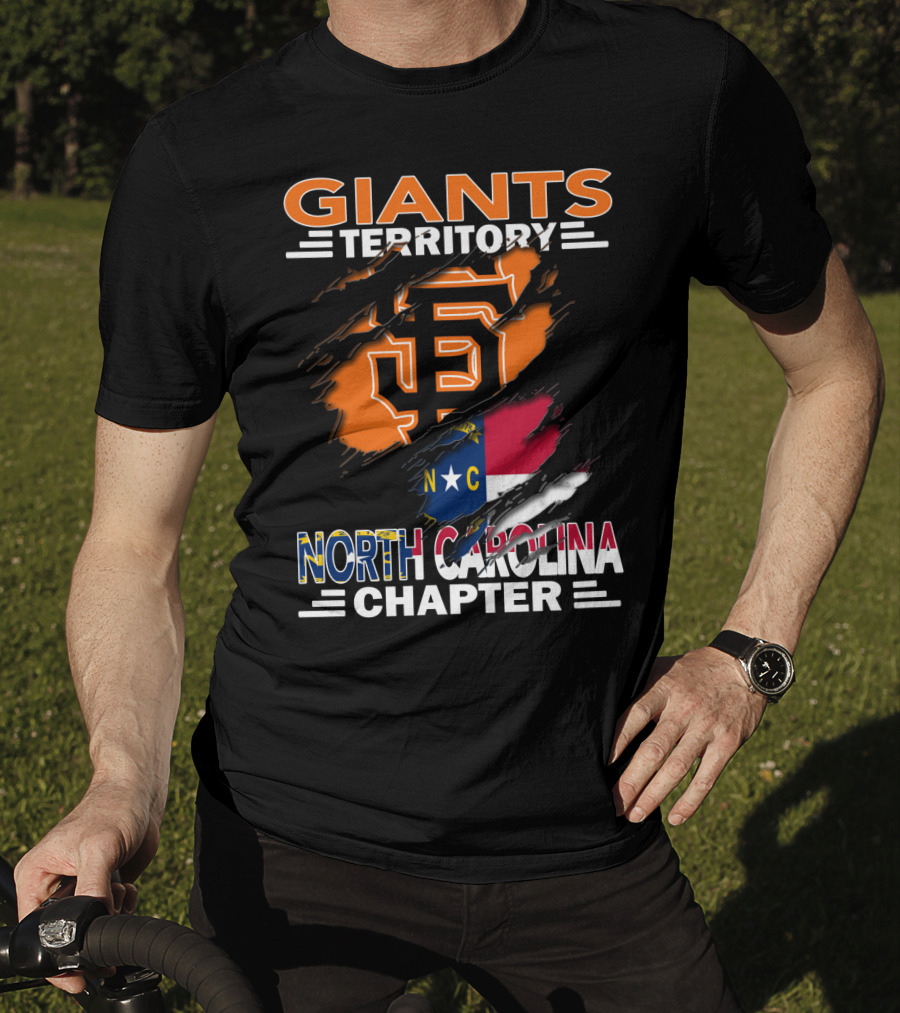 Giants Territory Sf Logo North Carolina Chapter T-Shirt