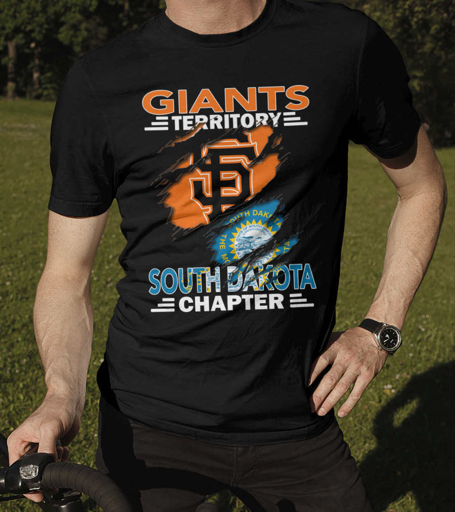 Giants Territory San Francisco South Dakota Chapter Logo And State Seal T-Shirt