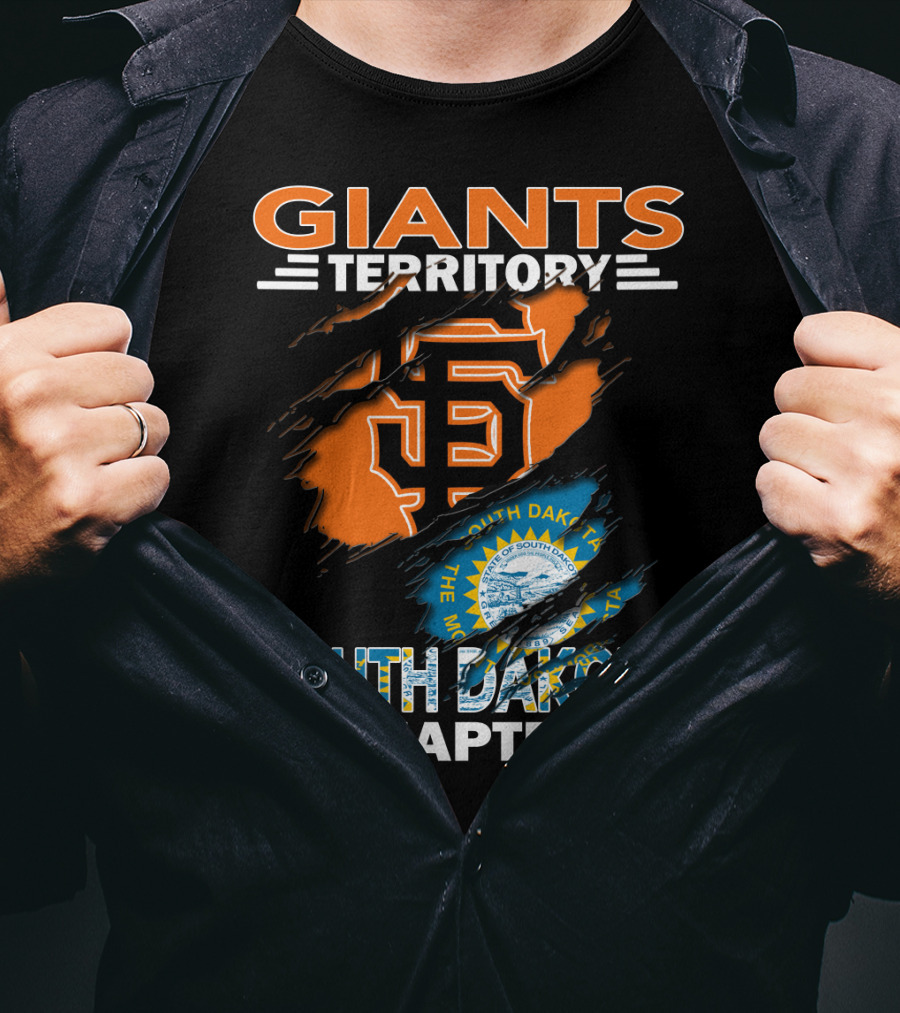 Giants Territory San Francisco South Dakota Chapter Logo And State Seal T-Shirt