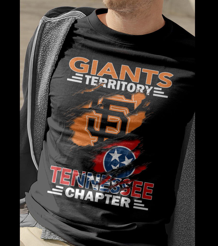 Giants Territory Sf Emblem Tennessee Chapter T-Shirt
