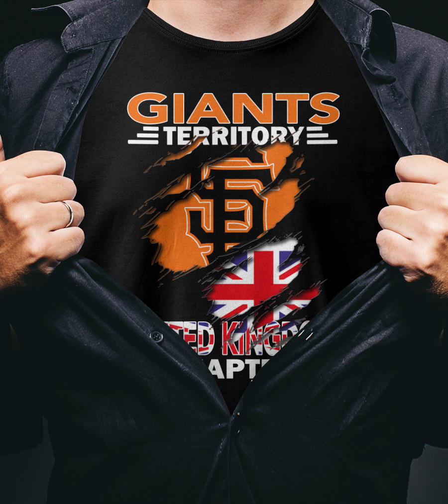 Giants Territory Sf Logo United Kingdom Chapter Union Jack T-Shirt