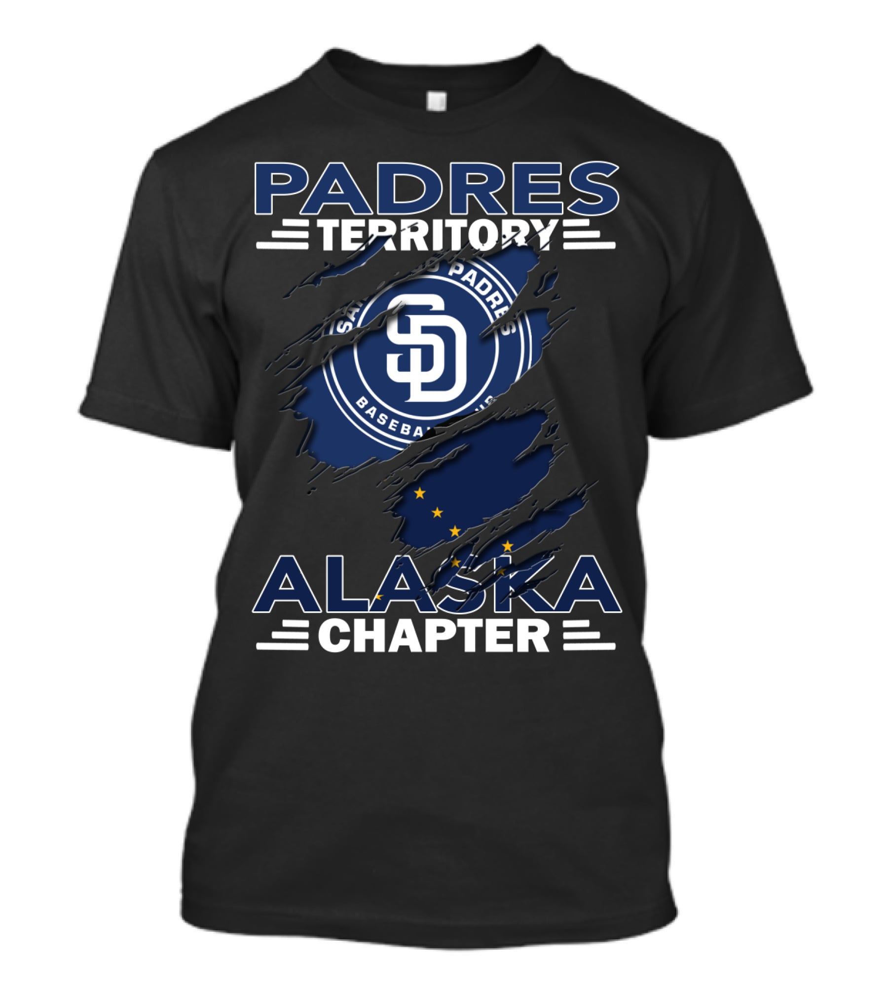 Padres Territory Alaska Chapter San Diego Padres Baseball T-Shirt