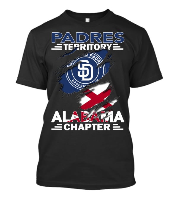 Padres Territory Alabama Chapter San Diego Padres Baseball Club T-Shirt