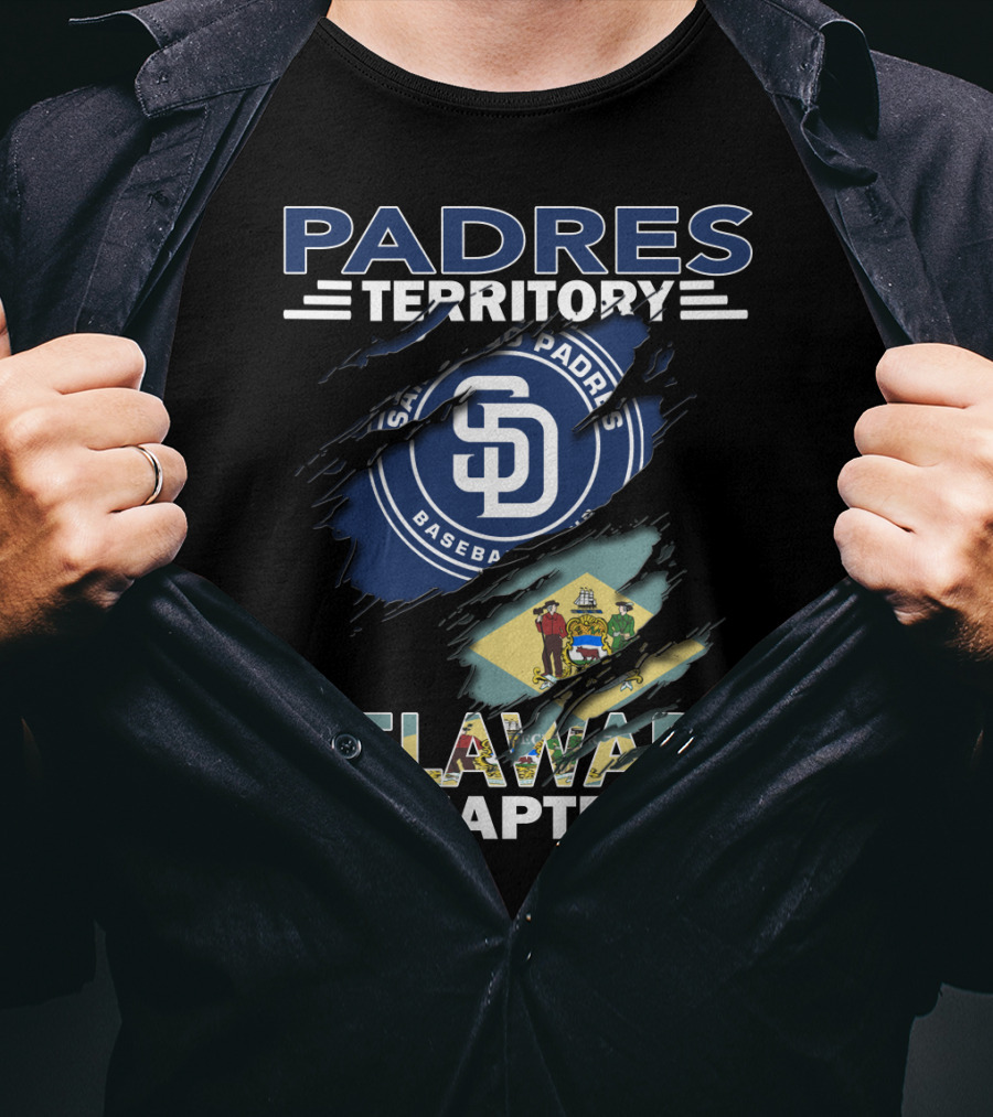 PADRES Territory San Diego Baseball Delaware Chapter T-Shirt