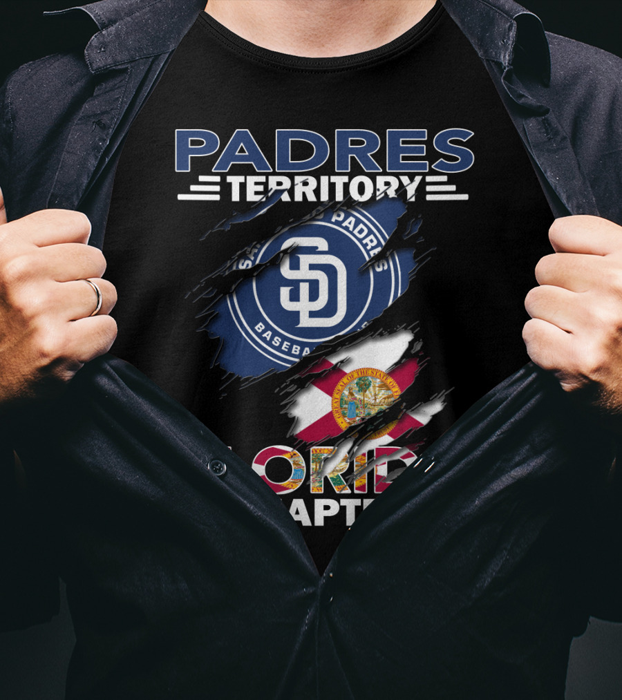 Padres Territory San Diego Baseball Florida Chapter Flag T-Shirt