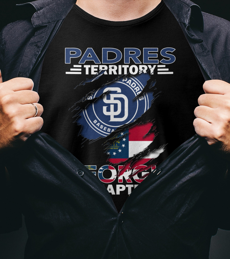 Padres Territory Georgia Chapter San Diego Baseball Flag T-Shirt