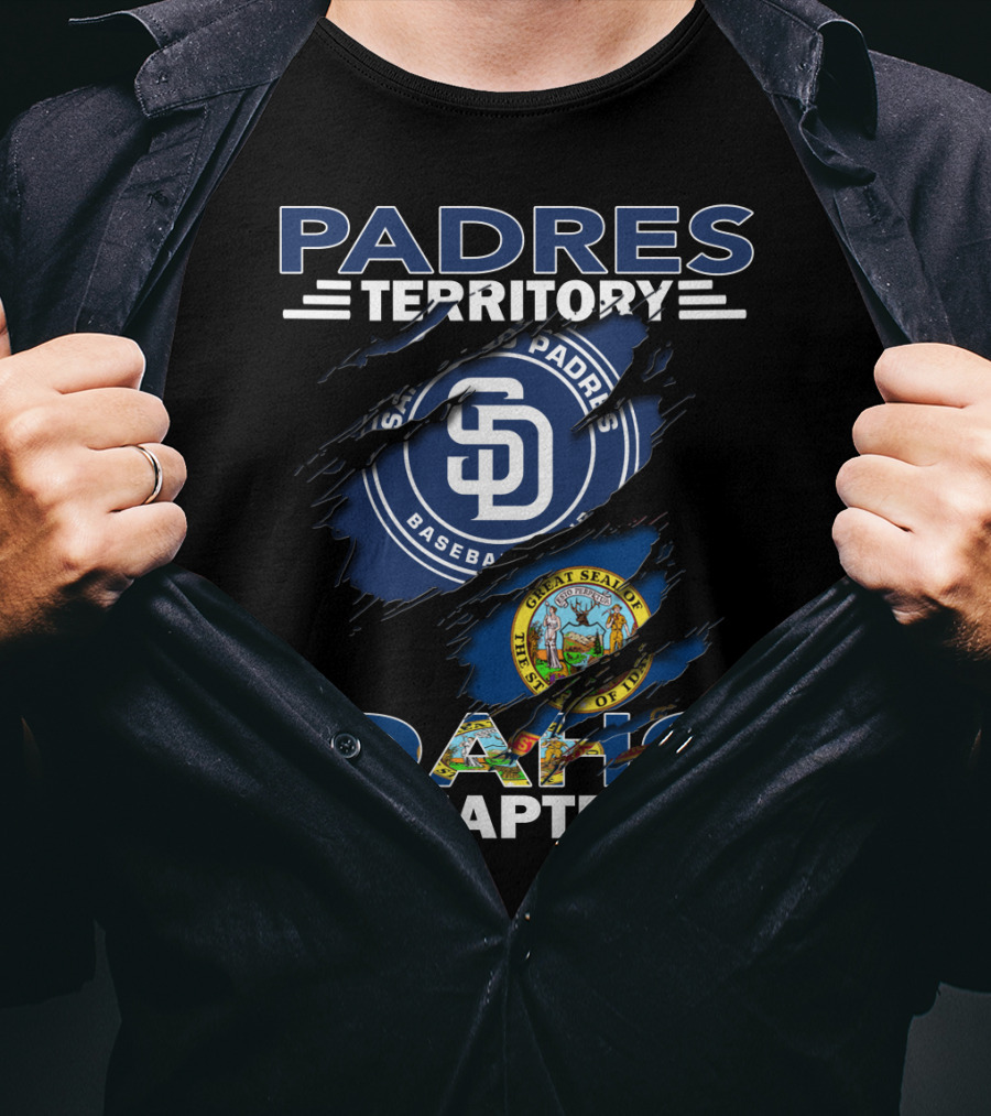 San Diego Padres Territory Idaho Chapter State Seal Integration T-Shirt