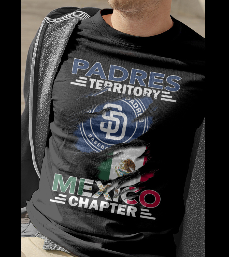 Padres Territory Mexico Chapter SD Baseball Flag T-Shirt