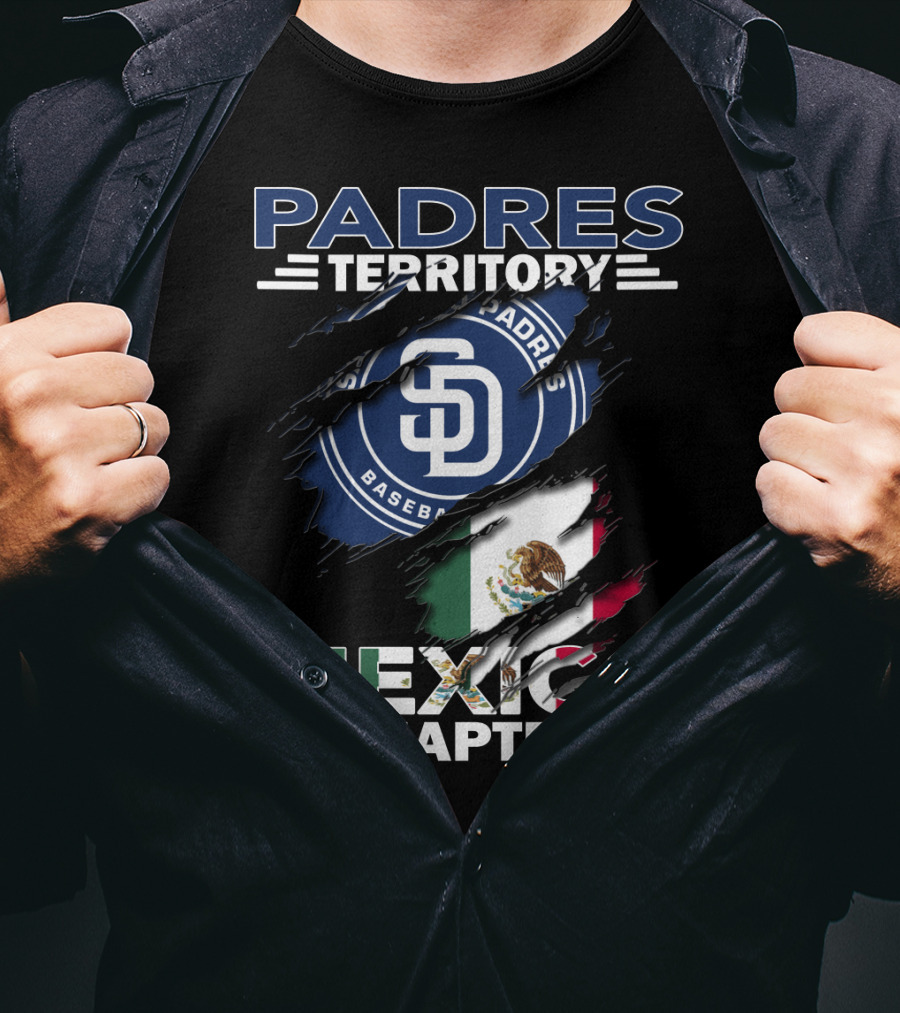 Padres Territory Mexico Chapter SD Baseball Flag T-Shirt