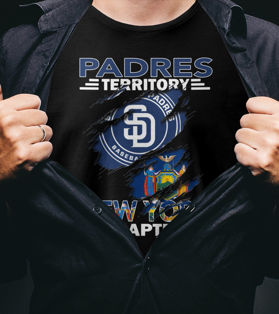 Padres Territory New York Chapter Baseball Fanatic Alliance T-Shirt