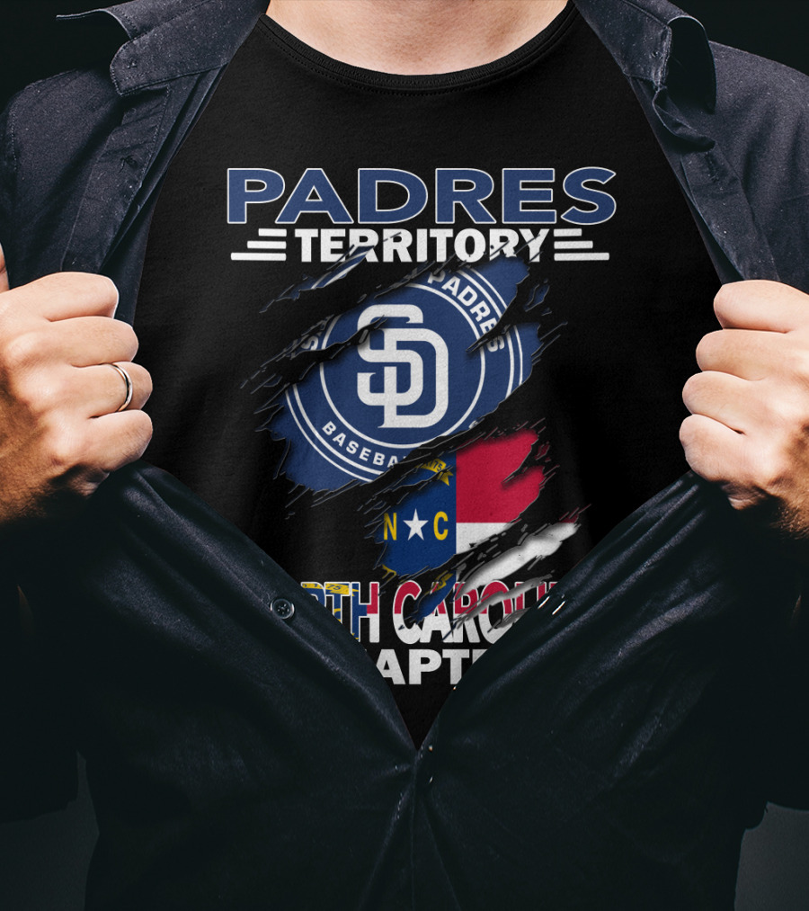 Padres Territory Baseball Sd North Carolina Chapter T-Shirt