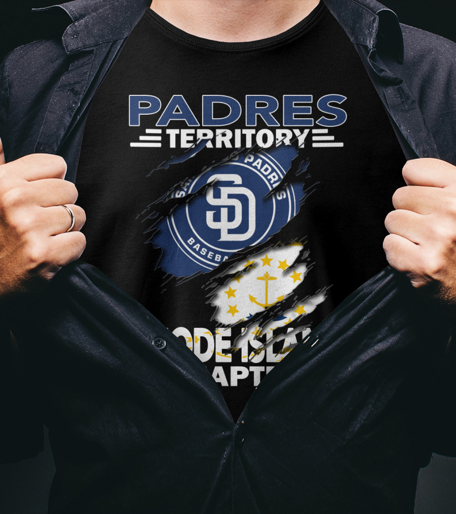 Padres Territory San Diego Baseball Rhode Island Chapter T-Shirt