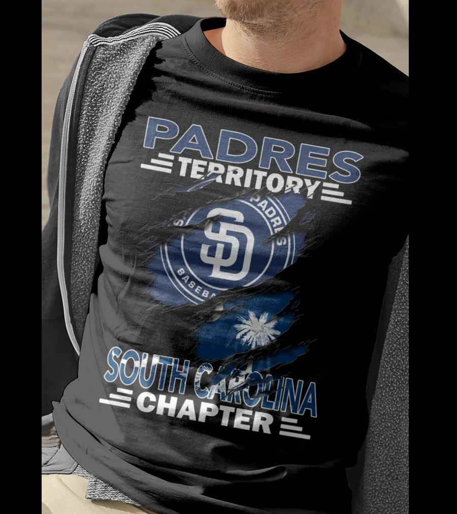 San Diego Padres Territory South Carolina Chapter Baseball Fan Club T-Shirt