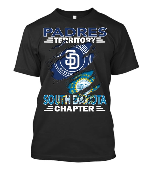 Padres Territory South Dakota Chapter SD Baseball Fan Club Edition T-Shirt