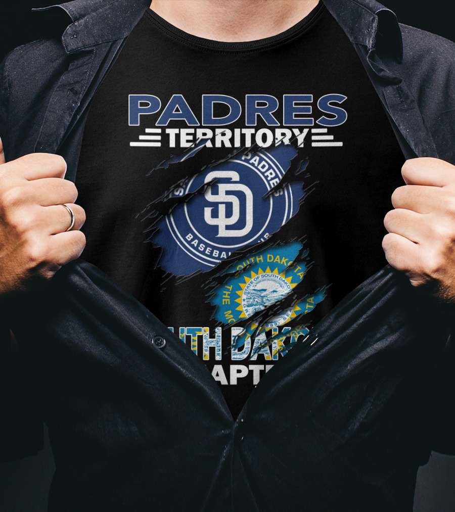 Padres Territory South Dakota Chapter SD Baseball Fan Club Edition T-Shirt