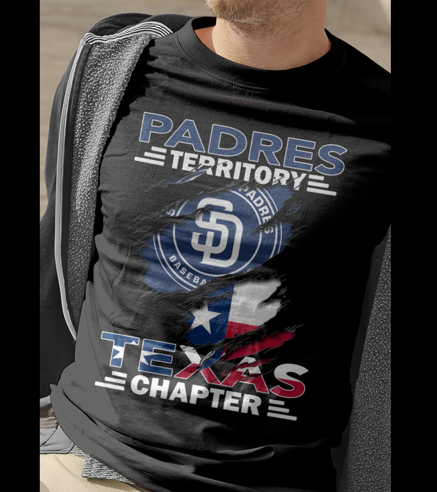 San Diego Padres Territory Texas Chapter Baseball Flag T-Shirt