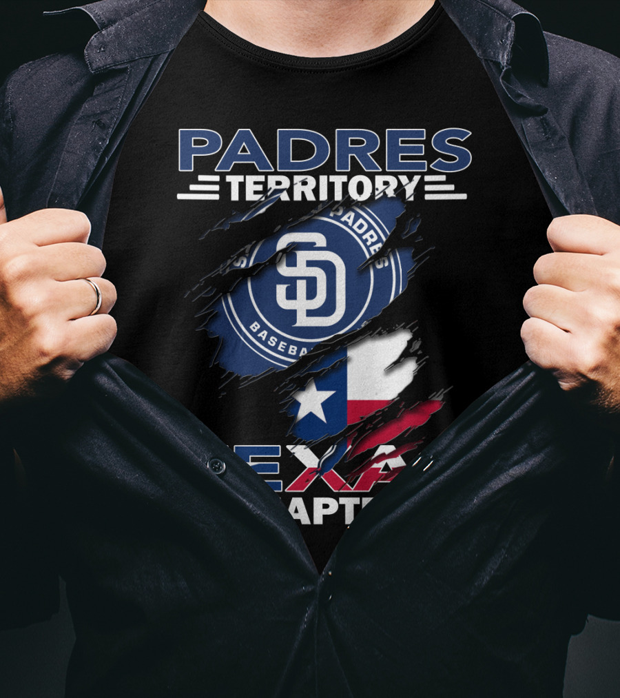 San Diego Padres Territory Texas Chapter Baseball Flag T-Shirt