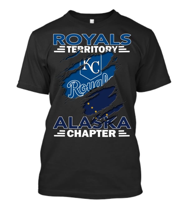 Royals Territory Alaska Chapter KC Royals Logo With Alaska Flag Elements T-Shirt