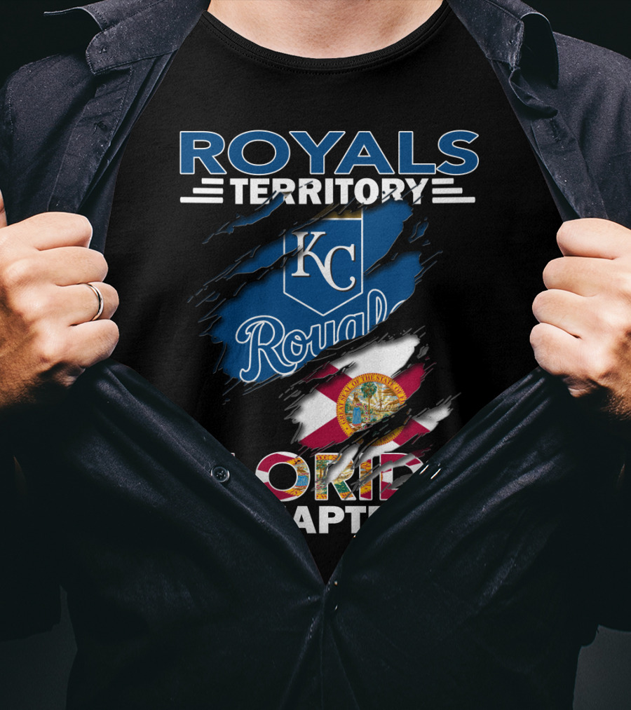 Royals Territory Florida Chapter KC Royals Logo Florida Flag Emblem T-Shirt