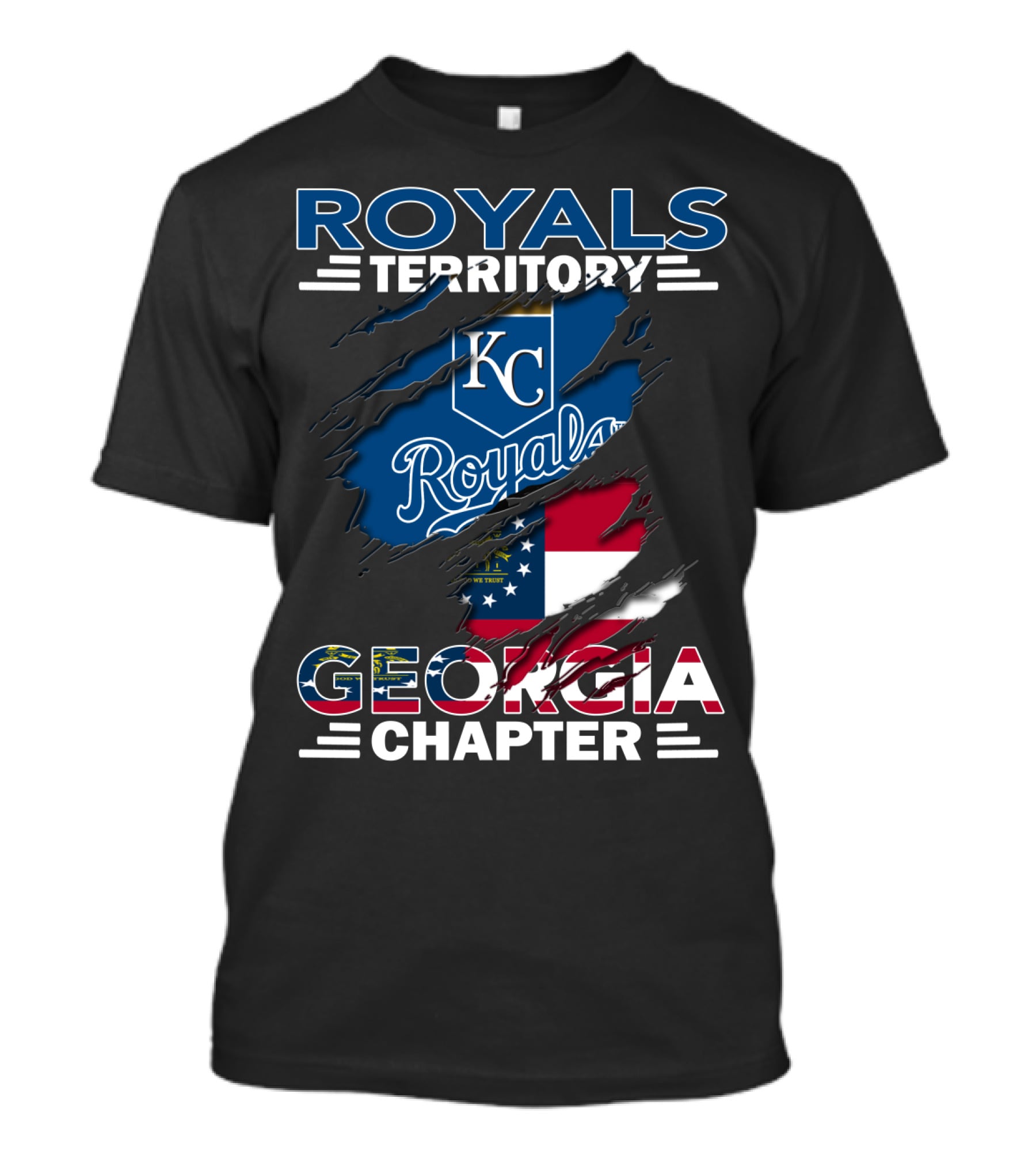 Royals Territory Georgia Chapter KC Flag T-Shirt