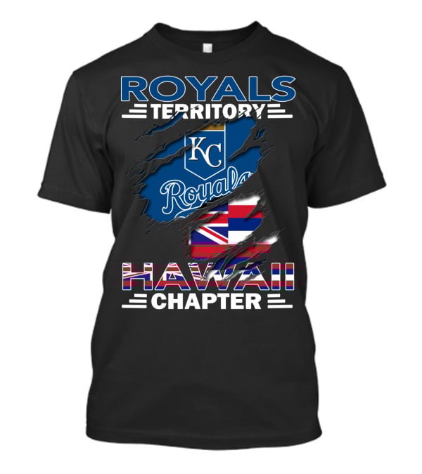 Royals Territory KC Royals Hawaii Chapter Flag T-Shirt