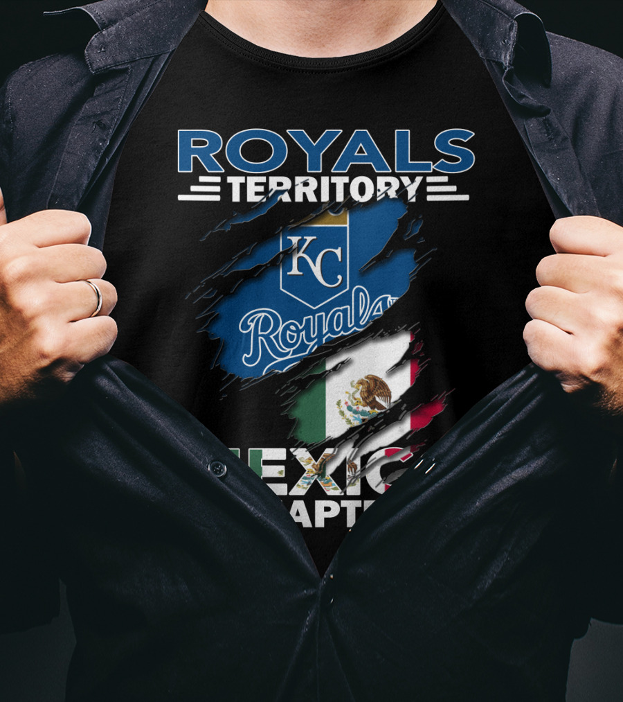 Royals Territory KC Mexico Chapter Flag T-Shirt