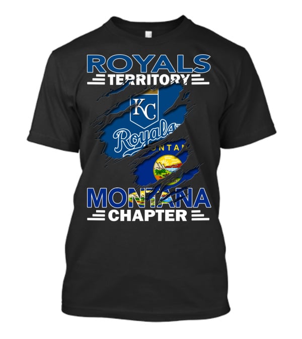 Royals Territory Montana Chapter KC Royals Emblem With Montana State T-Shirt