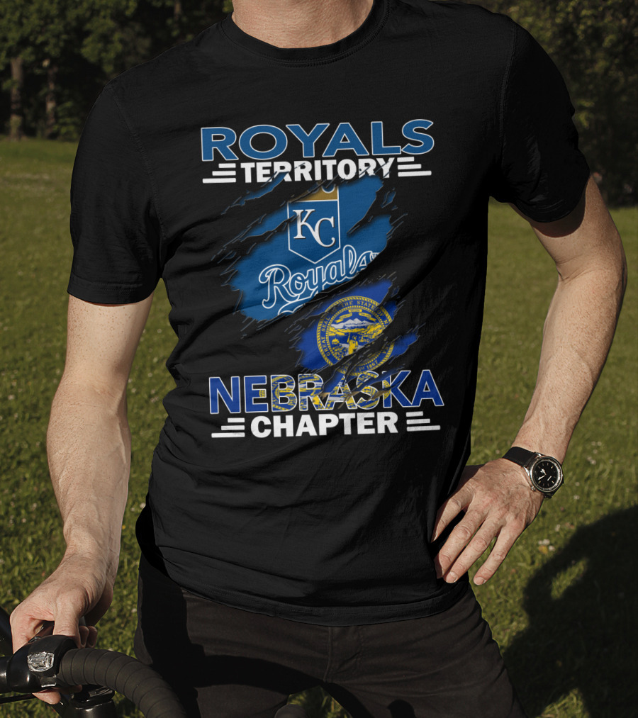 Royals Territory Nebraska Chapter KC Royals Logo State Seal T-Shirt